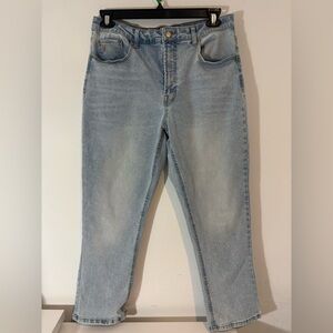 Frye Women’s 10/30 Light Wash High Waisted Straight Leg Casual Blue Jeans NWOT